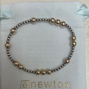 enewton Two-Tone Gold & Silver Beaded Stretch Bracelet
